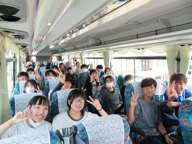 ２年生車中
