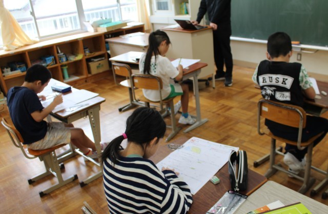 ４年生の算数「角のテスト」